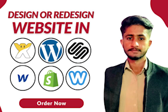 create, migrate, redesign website in wix, webflow, shopify, weebly, squarespace