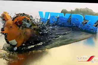 do render realistic 3d water simulation, liquid, fluid simulation for project