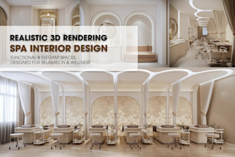 design a spa wellness or beauty interior for you