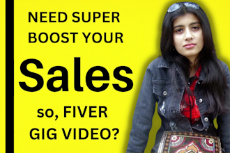 create an amazing fiverr gig video to promote gigs