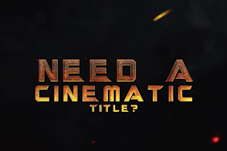make your superhero title for your video