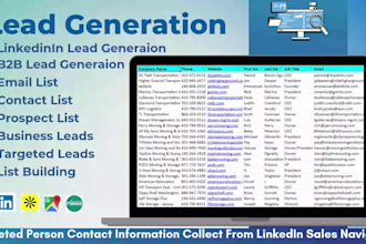 do b2b lead generation and prospect email list building