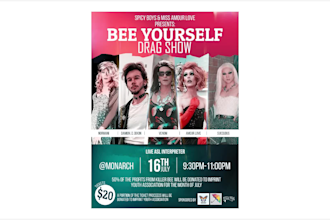 design creative poster for your event, film, band show etc