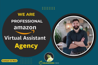 be your full time amazon expert VA fba pl virtual assistant amazon store manager