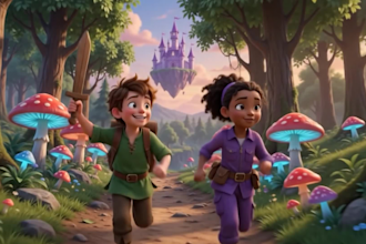 create pixar style ai video for kids