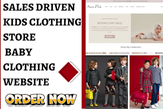 design kid clothing shopify store clothing website toy website fashion website