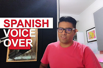 record a male voice in latin spanish