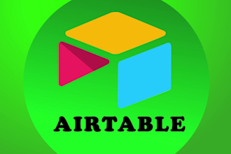 develop a database in airtable and automate and integrate it with softr,glide