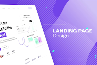 design saas landing page UI, homepage, or website UI and boost your business