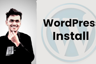 install wordpress and content upload with top quality