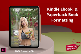 do book formatting and layout design of ebook and print