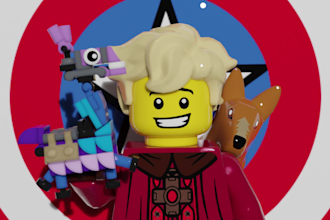 create a custom lego style profile picture