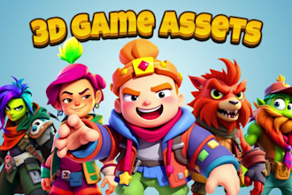 create amazing 3d game assets, ready to use