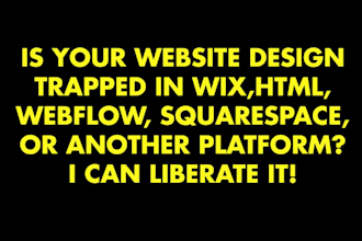 migrate squarespace, wix or duplicate any website into wordpress