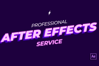 do after effects animation motion graphics professionally