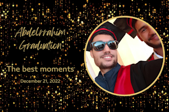 create graduation, birthday, memorial photo slideshow video
