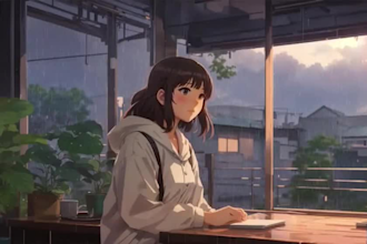 do image animation, lofi loop character, art or ilustration