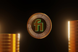 create 3d crypto coin for nft art crypto art