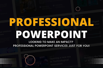 create modern powerpoint presentation design professionally