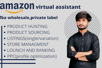 be your amazon va wholesale fba  private label virtual assistant