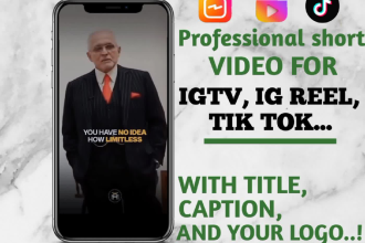 edit instagram reel, tiktok, youtube shorts with captions like gary vee