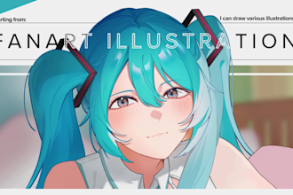 draw fanarts, anime characters, pfp, ocs, vtuber