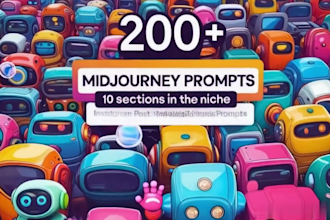 provide 200 midjourney prompts for instagram and social media post