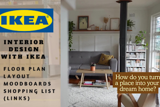 plan and design your space using ikea and wayfair brands