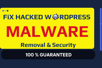 do faster wordpress malware removal, recover hacked website