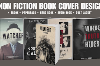 do non fiction book cover design within 20 hours