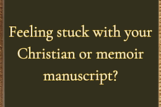 proofread copy edit format, christian memoir book editor, journal cover design