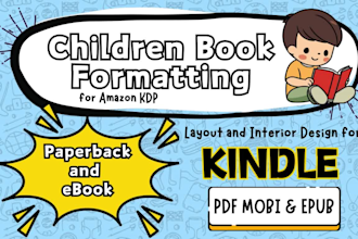do paperback ebook formatting and layout designing for amazon KDP ingramspark