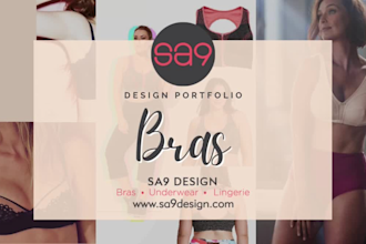 create professional bra design, cad, tech pack