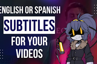 create english or spanish subtitles for your videos