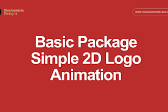 create a professional 2d or 3d custom logo animation intro in 4k