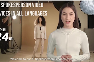 provide lifelike ai spokesperson video services in HD quality