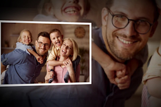 do stunning photo slideshow video and memorial slideshow
