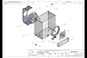 3d model of sheetmetal design for fabrication in solidworks
