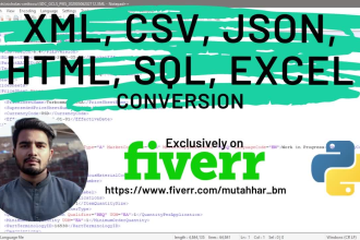 转换csv, xml, json, SQL文件从一种格式到另一种