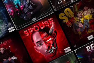 create captivating song cover art and animate it