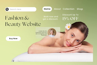 create, skin care, makeup, cosmetic, hair salon website