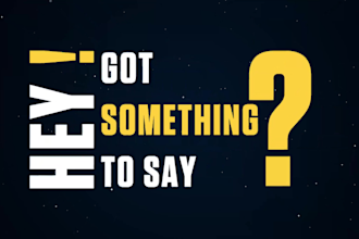 create expert kinetic typography and text animation