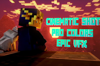 animate the most cinematic minecraft scenes for all purposes
