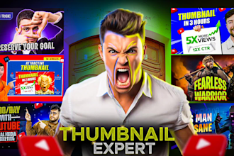 design attractive and amazing youtube thumbnail design with in 3 hours