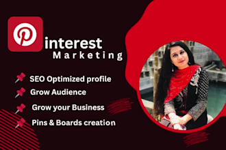 manage pinterest account with SEO optimized pins and boards