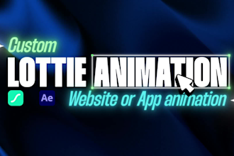 create lottie json animations for saas, ai and tech apps