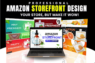 create amazon storefront design and amazon fba store setup