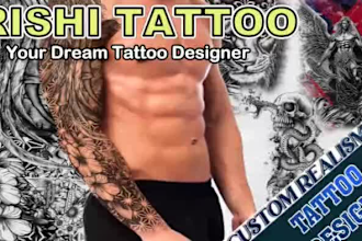 do unique customized realism tattoo design