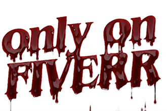 create bloody and slimy animation on any text and images