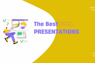 create presentation slides for webinar, online course and lectures